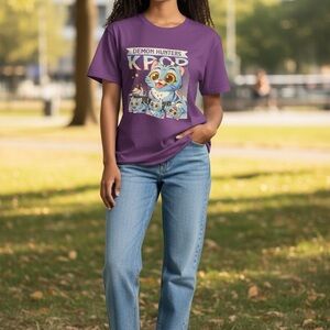 K PopCotton T-Shirt purple Gilman